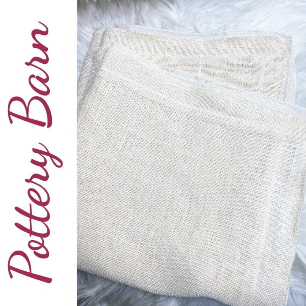 NWOT POTTERY BARN Belgian‎ Linen Pillow Cover Double Flange Sham 20x20